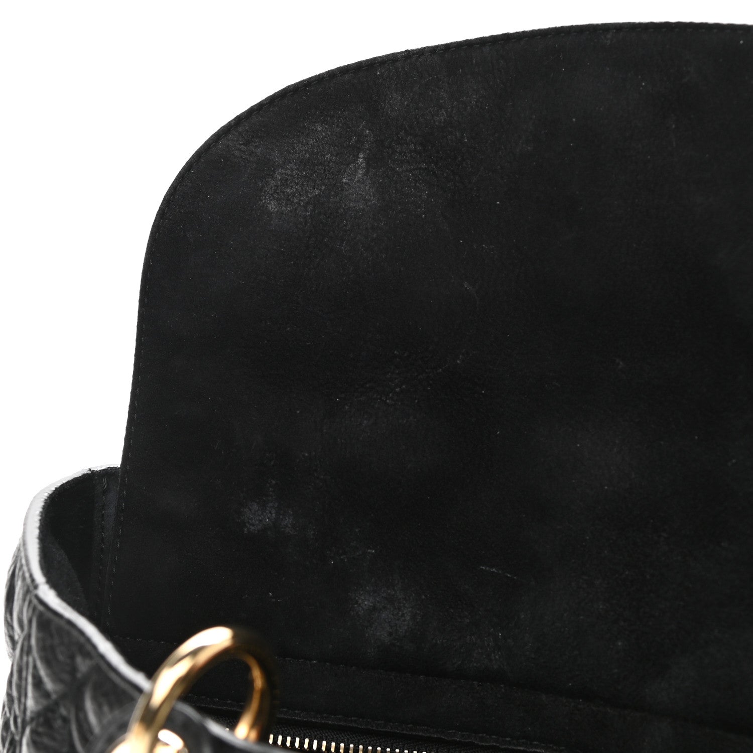 Christian Dior Grained Calfskin Cannage Medium Supple Lady Dior Black 11 of 11