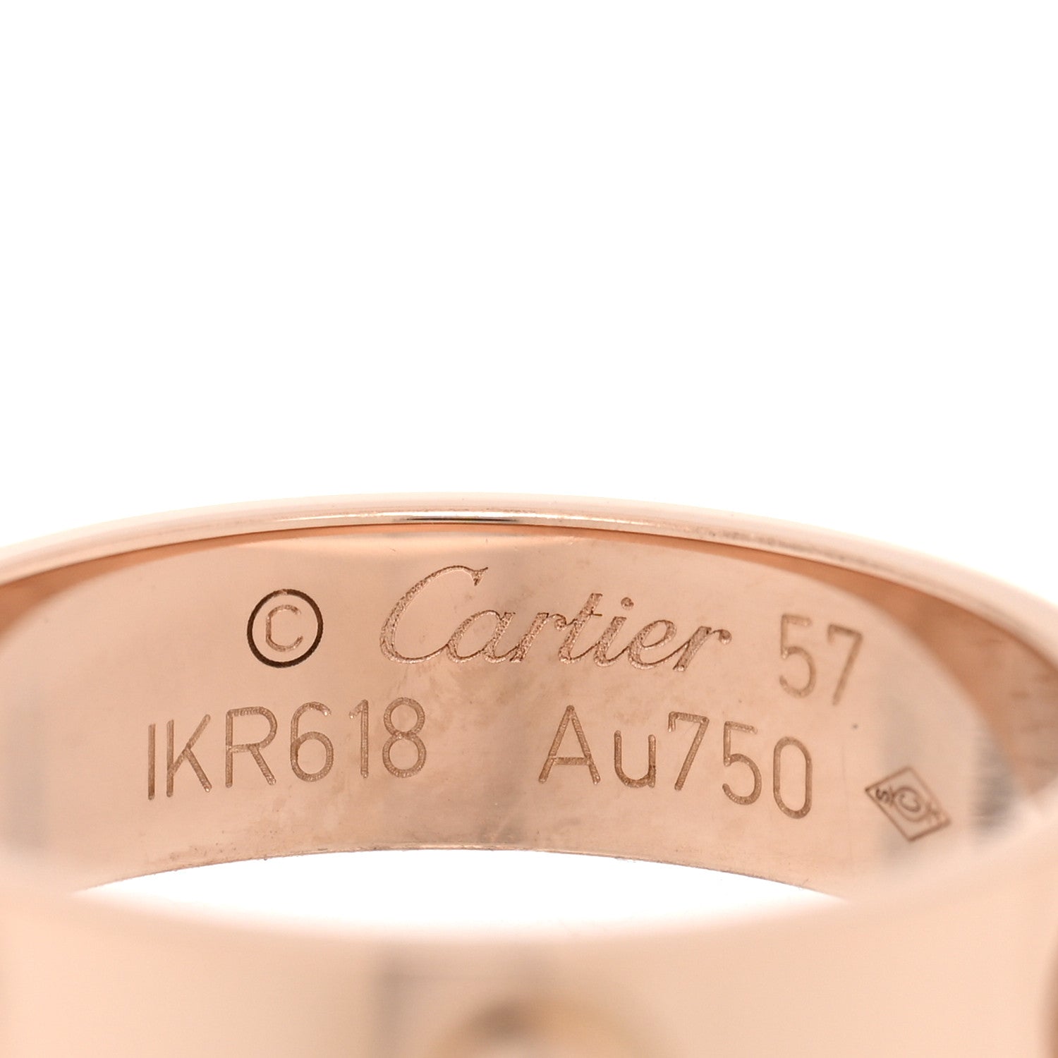 Cartier 18K Pink Gold 5.5mm LOVE Ring 57 8 4 of 4