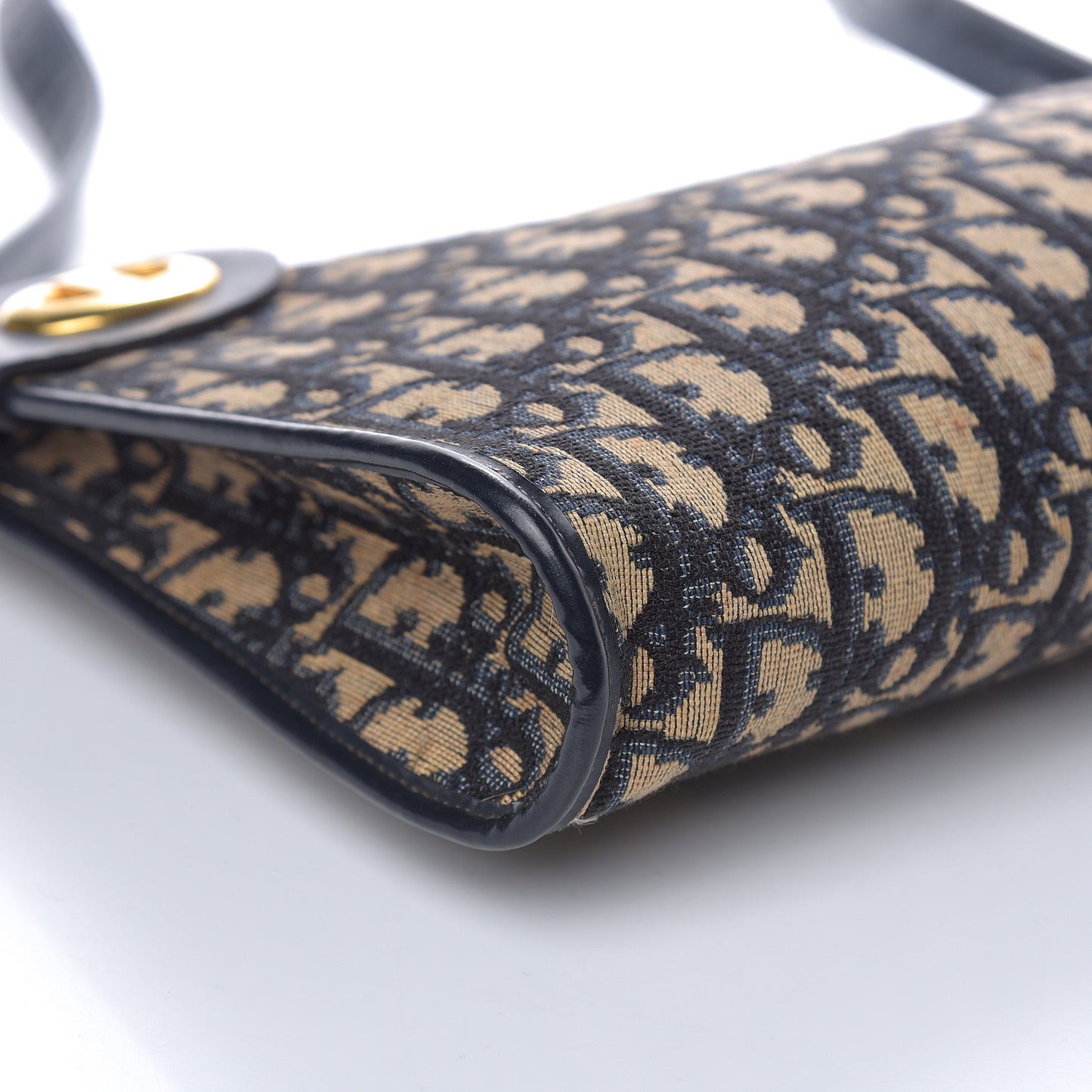 Monogram Shoulder Bag Navy Blue