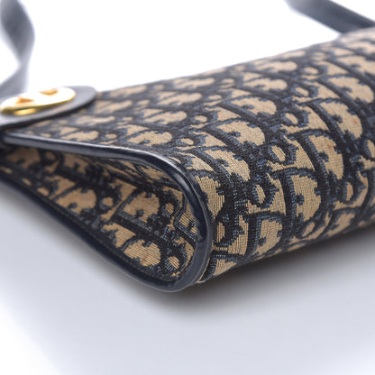 Christian Dior Monogram Shoulder Bag Navy Blue 7 of 9