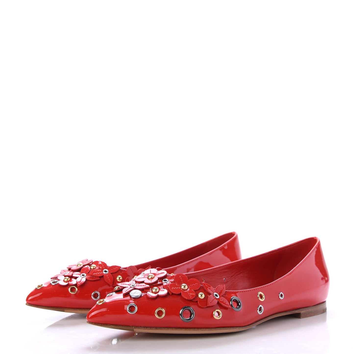 Patent Menina Ballerina Flats 36.5 Rouge