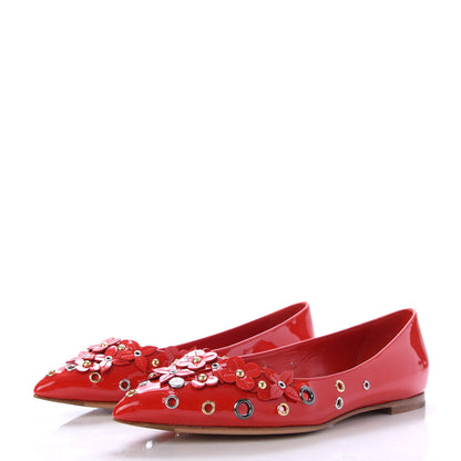 Louis Vuitton Patent Menina Ballerina Flats 36.5 Rouge 3 of 9