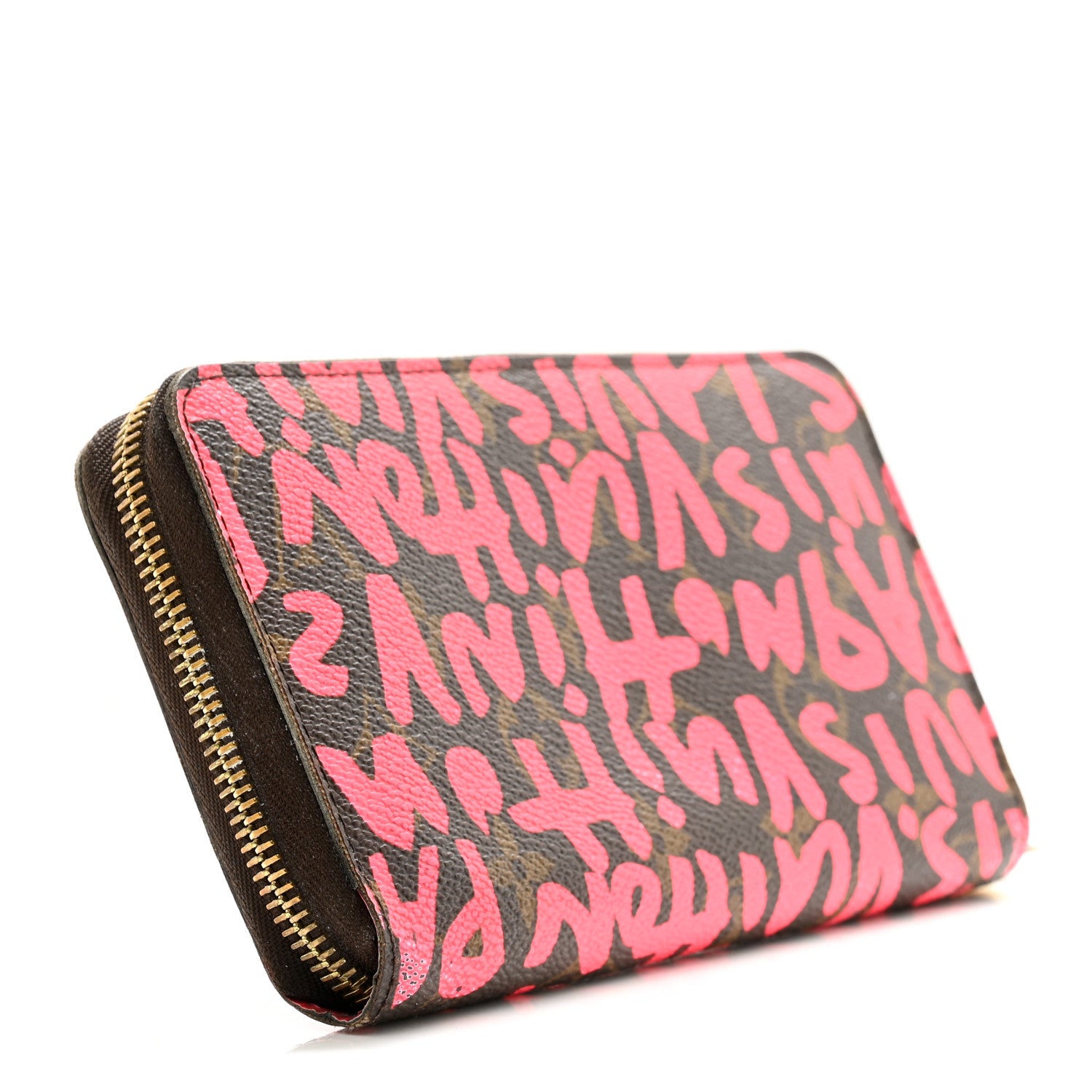 Louis Vuitton Monogram Graffiti Zippy Wallet Fuchsia 1496842