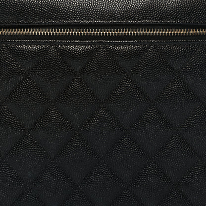 Chanel Caviar Quilted Large Vanity Pouch Navy 8 of 10