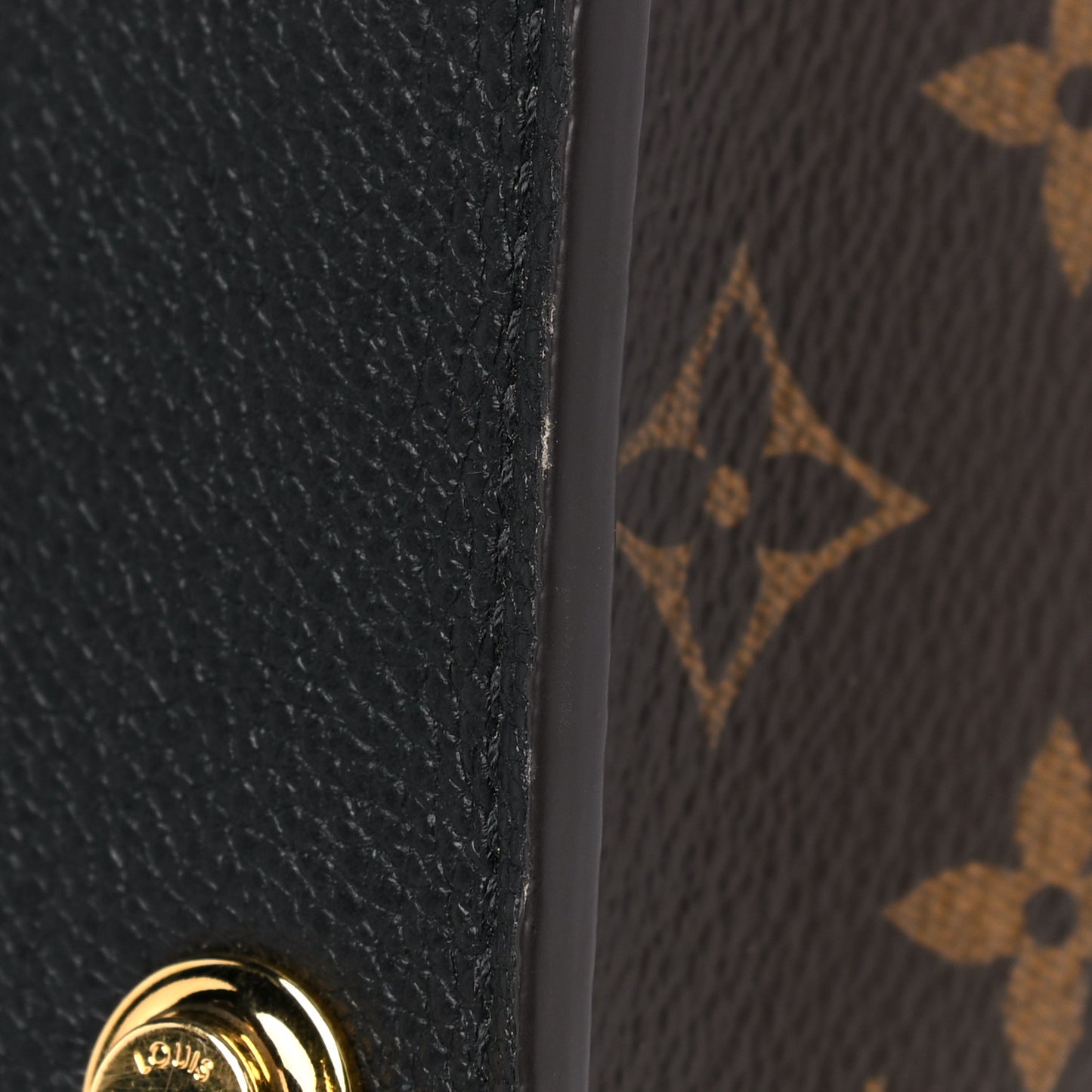 Calfskin Monogram On My Side Black