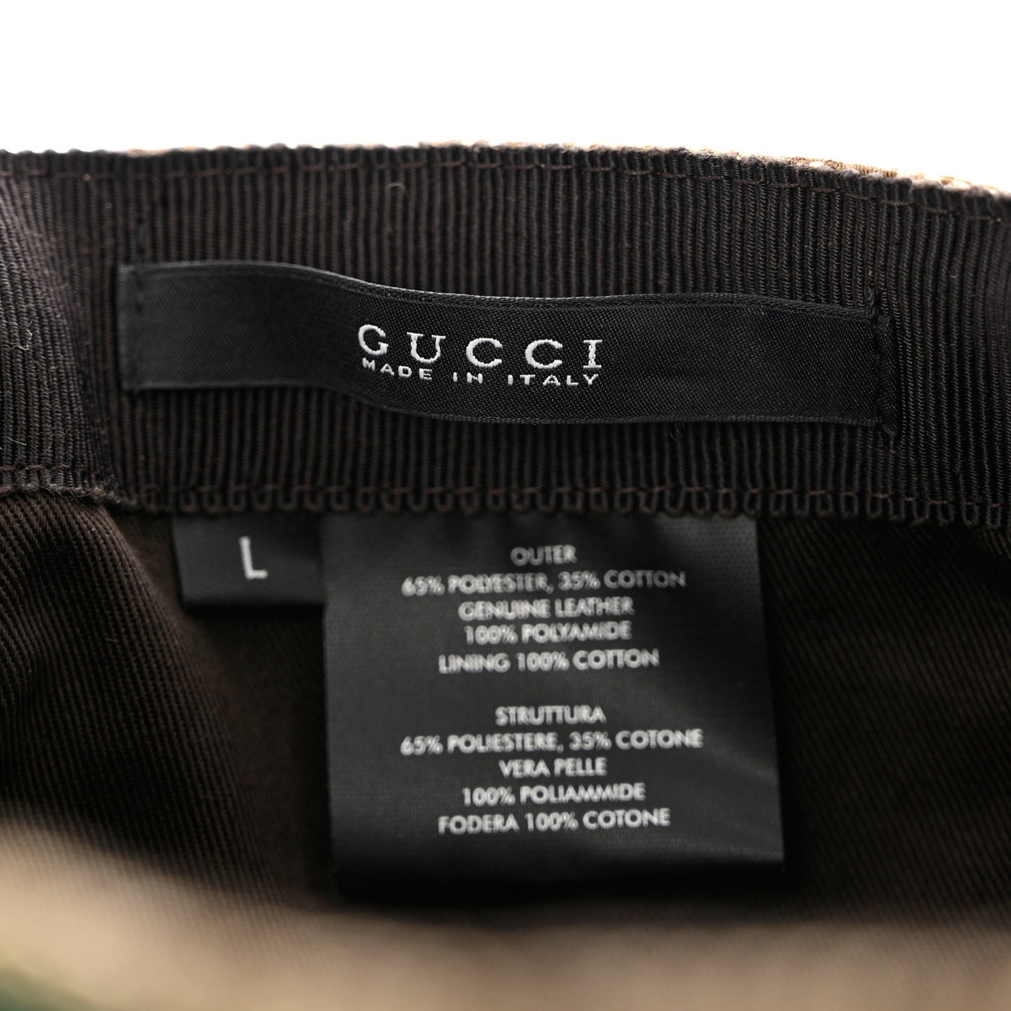 Monogram Web Baseball Hat L Beige Cocoa