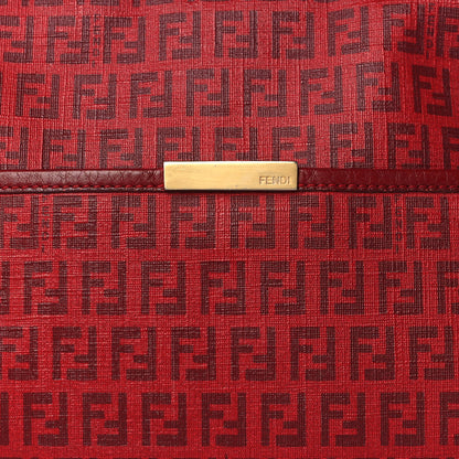 Fendi Zucchino Spalmati Vitello Messenger Bag Bordeaux Rubino 8 of 11