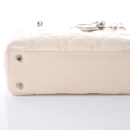 Christian Dior Lambskin Cannage Mini Lady Dior Light Beige 14 of 20