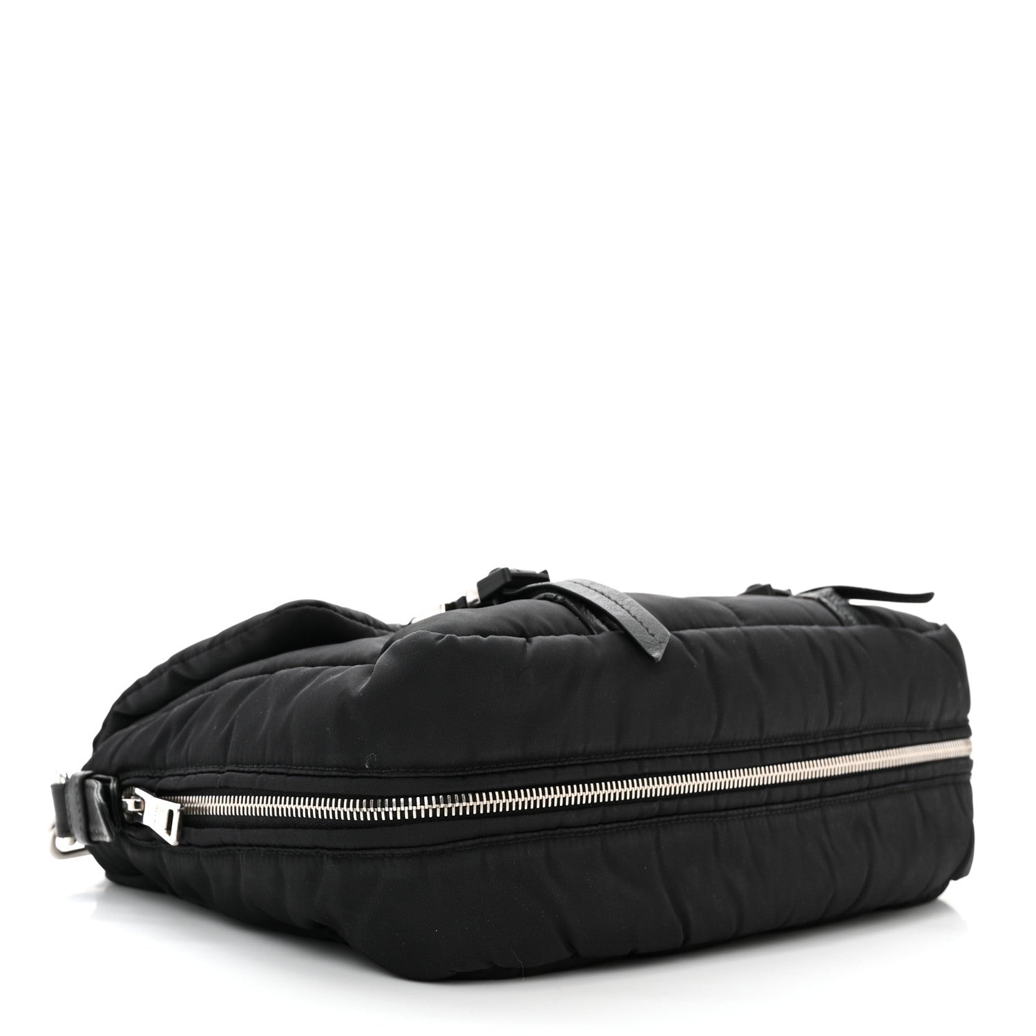 Prada Tessuto Nylon Bomber Messenger Black 4 of 15