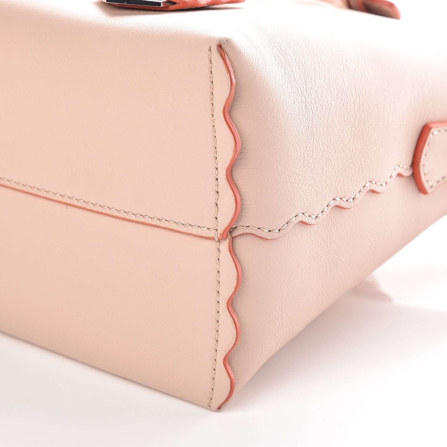 Vitello Dolce Scalloped Studded Medium By The Way Boston Bag Plaster