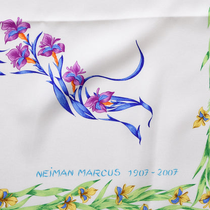 Hermes Silk Cheval Fleuri Scarf 90 3 of 5