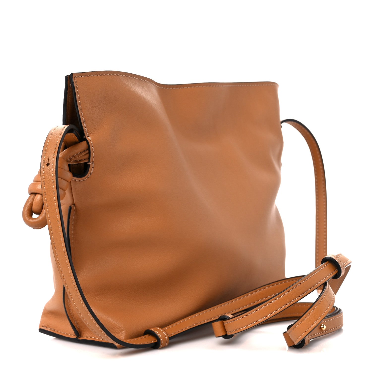 Loewe Calfskin Mini Flamenco Knot Clutch Warm Desert 3 of 10