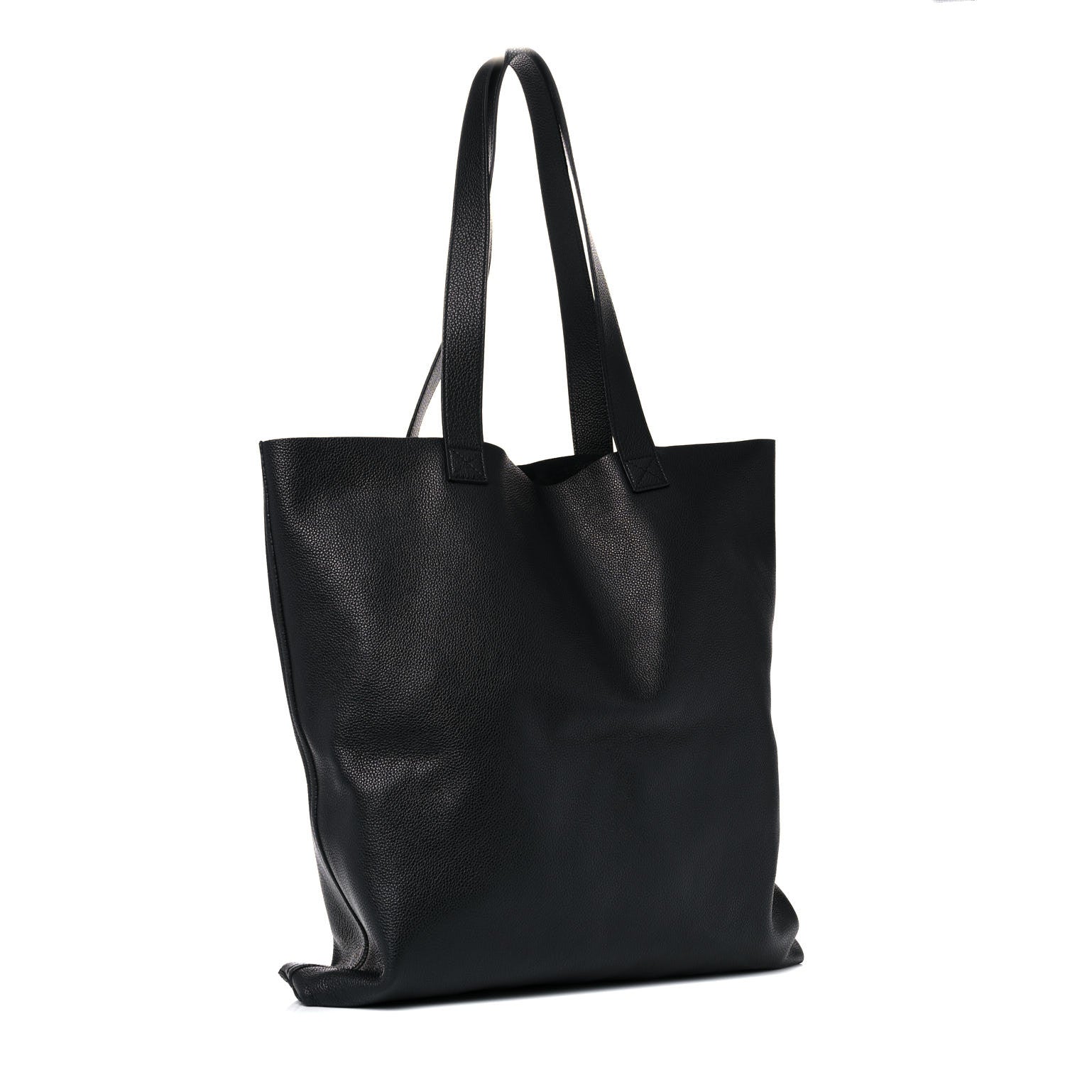 Gucci Calfskin Mens Logo Vertical Shopping Tote Black 3 of 11