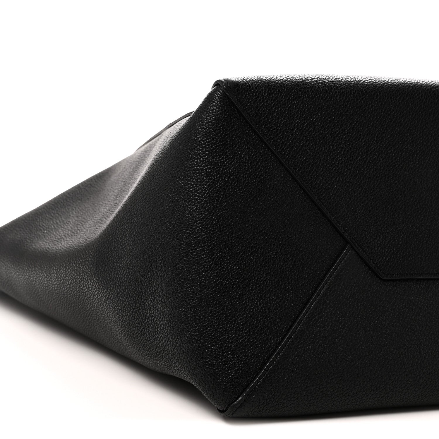Celine Soft Grained Calfskin Medium Belt Cabas Phantom Black 9 of 10