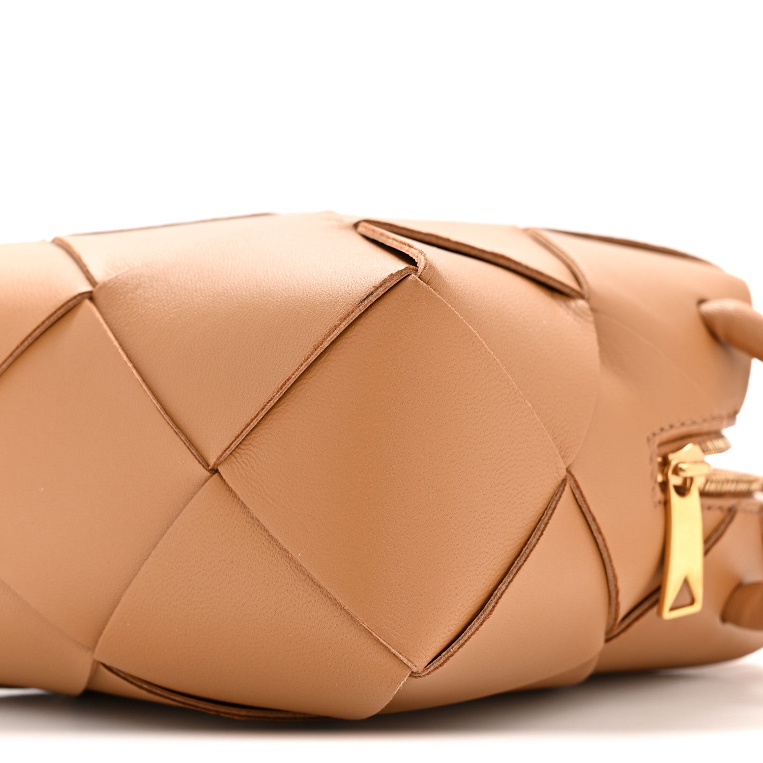 Bottega Veneta Lambskin Maxi Intrecciato Mini Cassette Camera Bag Acorn 9 of 10