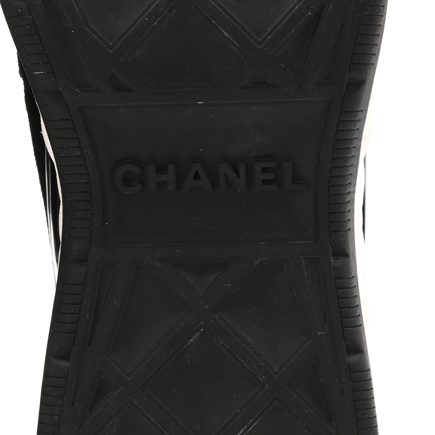 Chanel Fabric Suede CC Sneakers 39 Black 7 of 10