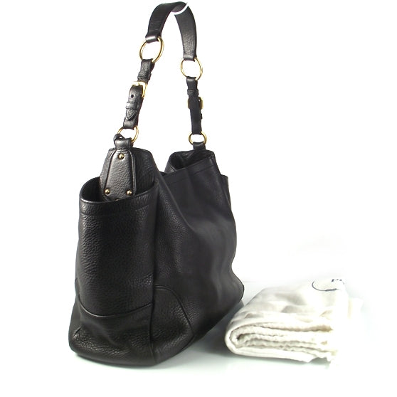 Vitello Daino Double Pocket Shoulder Bag