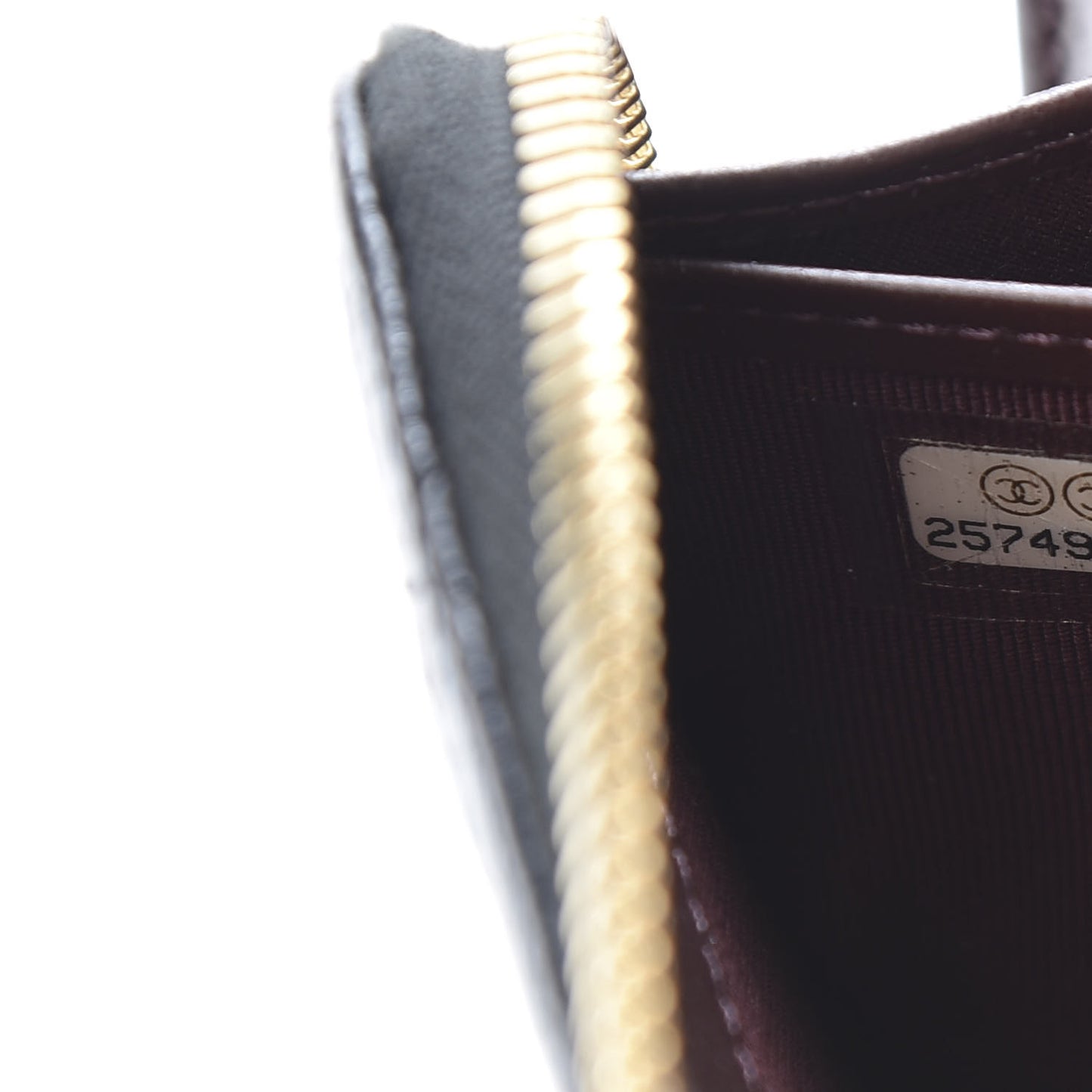 Caviar Quilted Large Gusset Zip Around Wallet Black