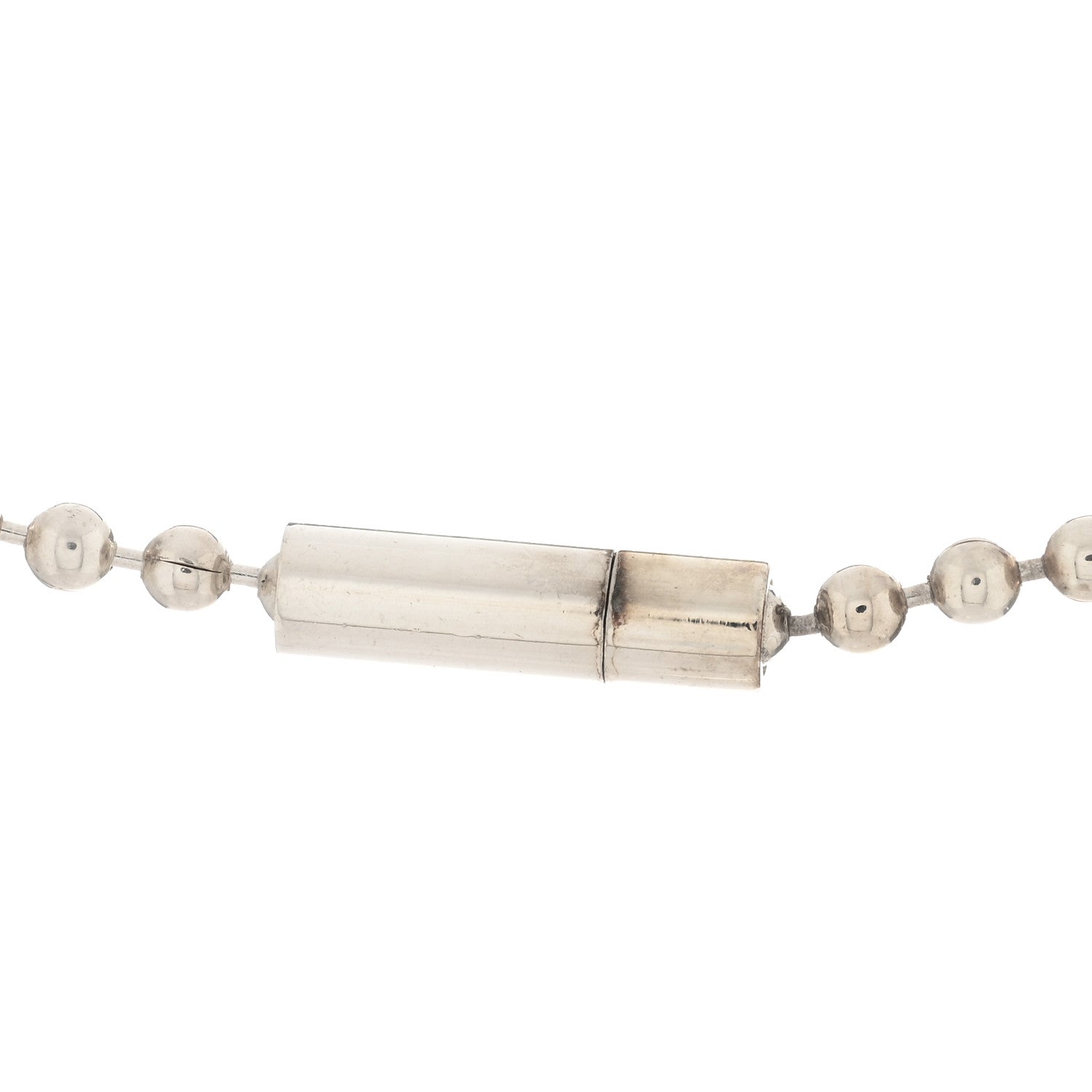 Gucci Sterling Silver Logo Plate Choker Necklace 3 of 4