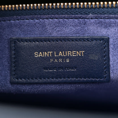Saint Laurent Calfskin Small Sac De Jour Blue Majorelle 6 of 14