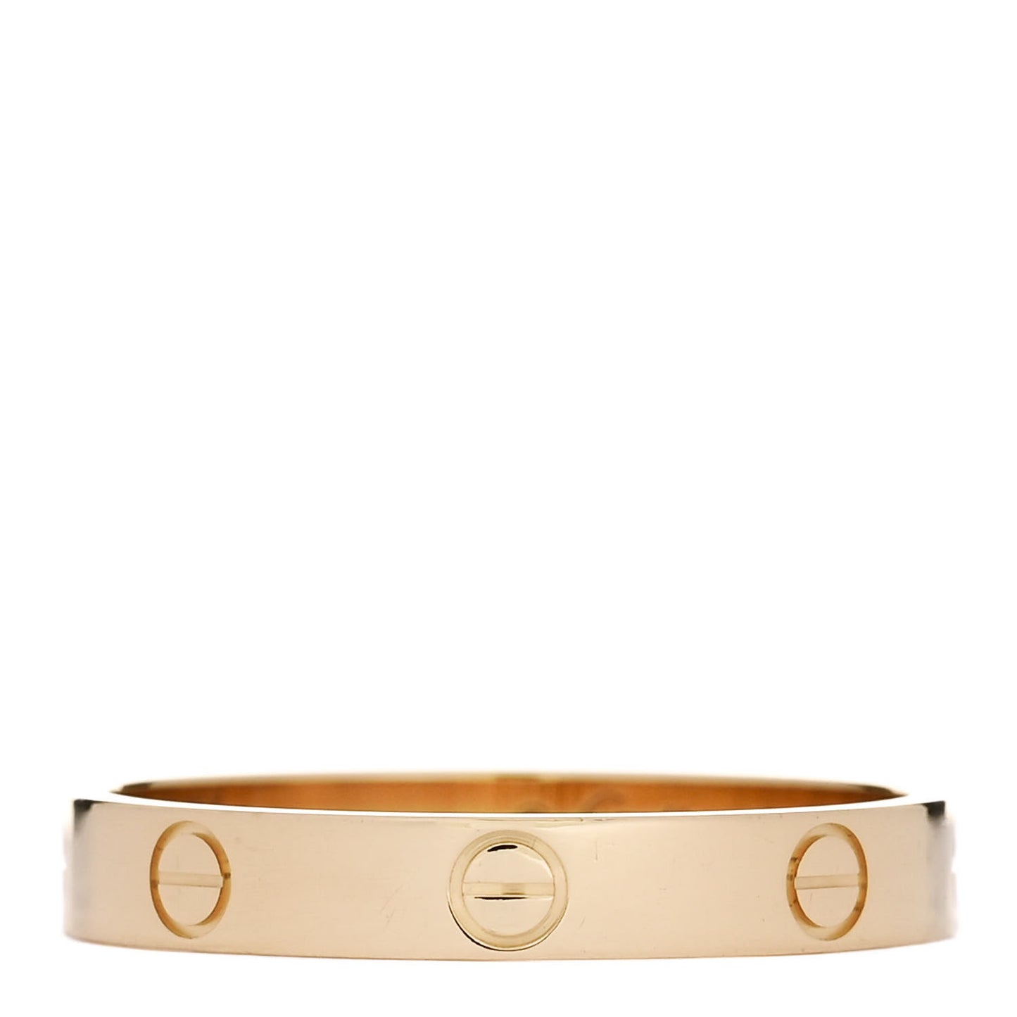 18K Yellow Gold 3.5mm LOVE Wedding Band Ring 64 10.75