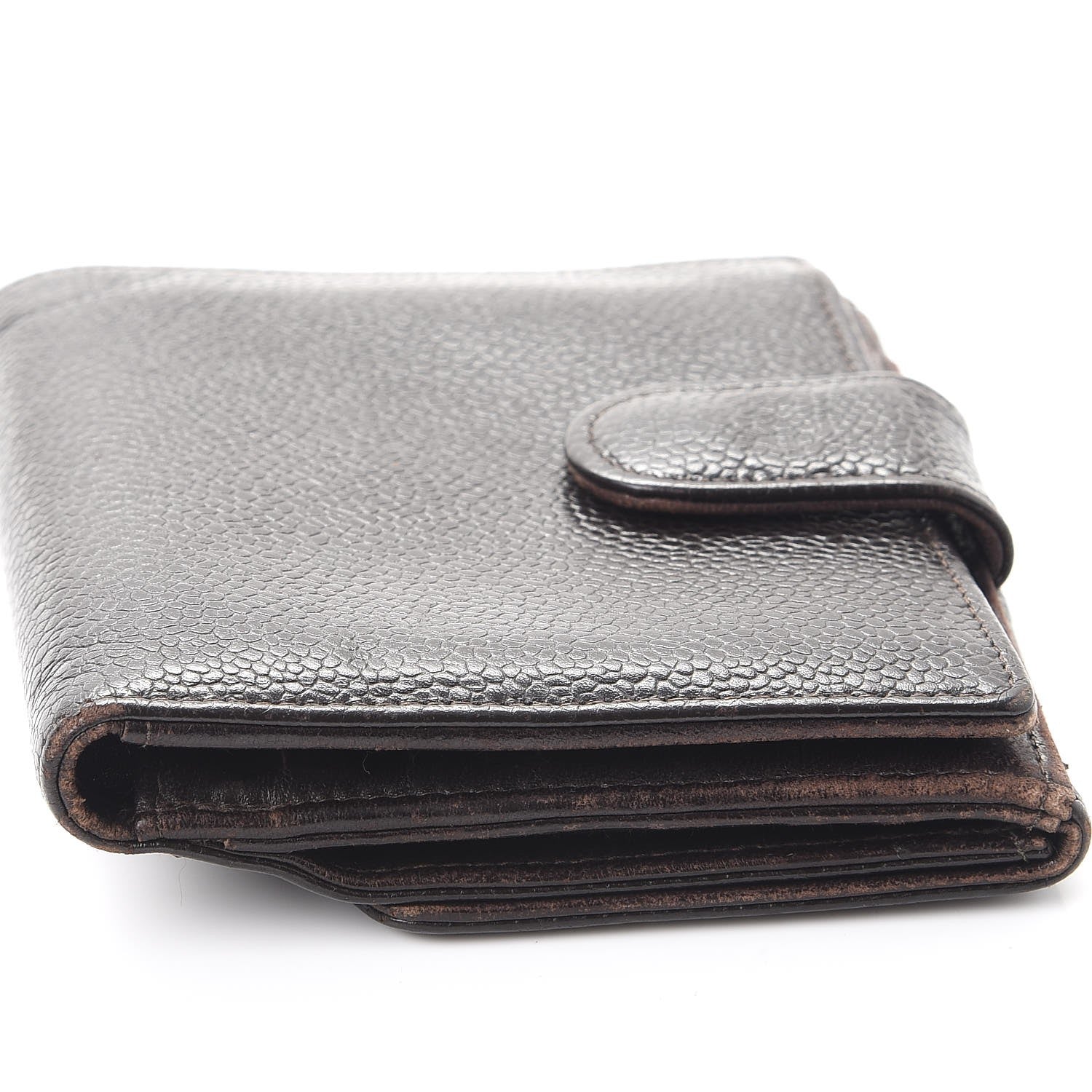 Chanel Caviar Timeless CC Compact French Wallet Brown 14 of 15
