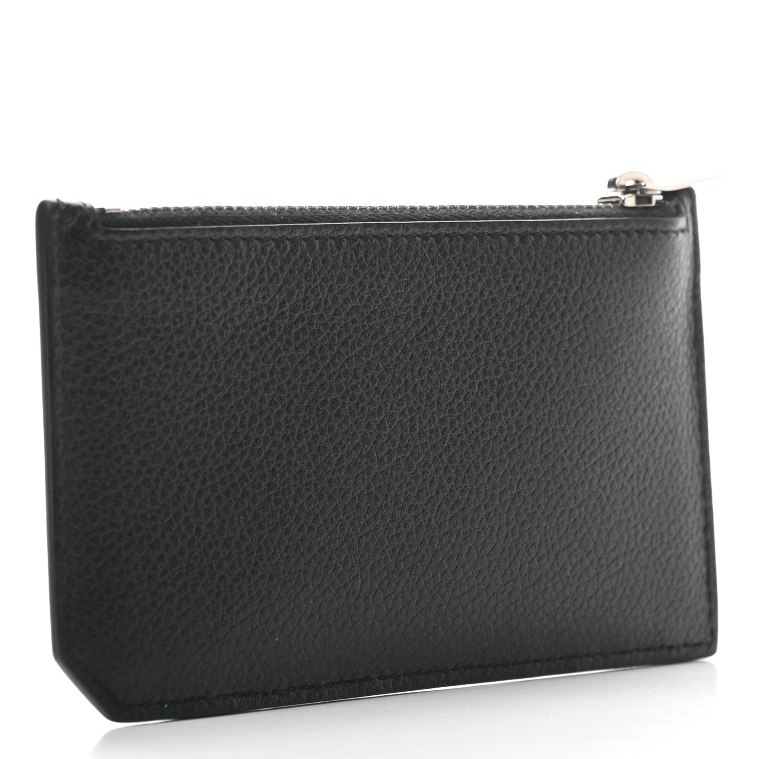 Saint Laurent Calfskin 5 Fragments Zip Pouch Card Holder Black 3 of 7