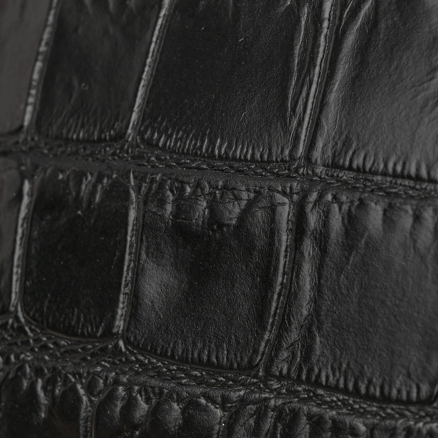 Calfskin Croc-Embossed Medium Jennifer Black