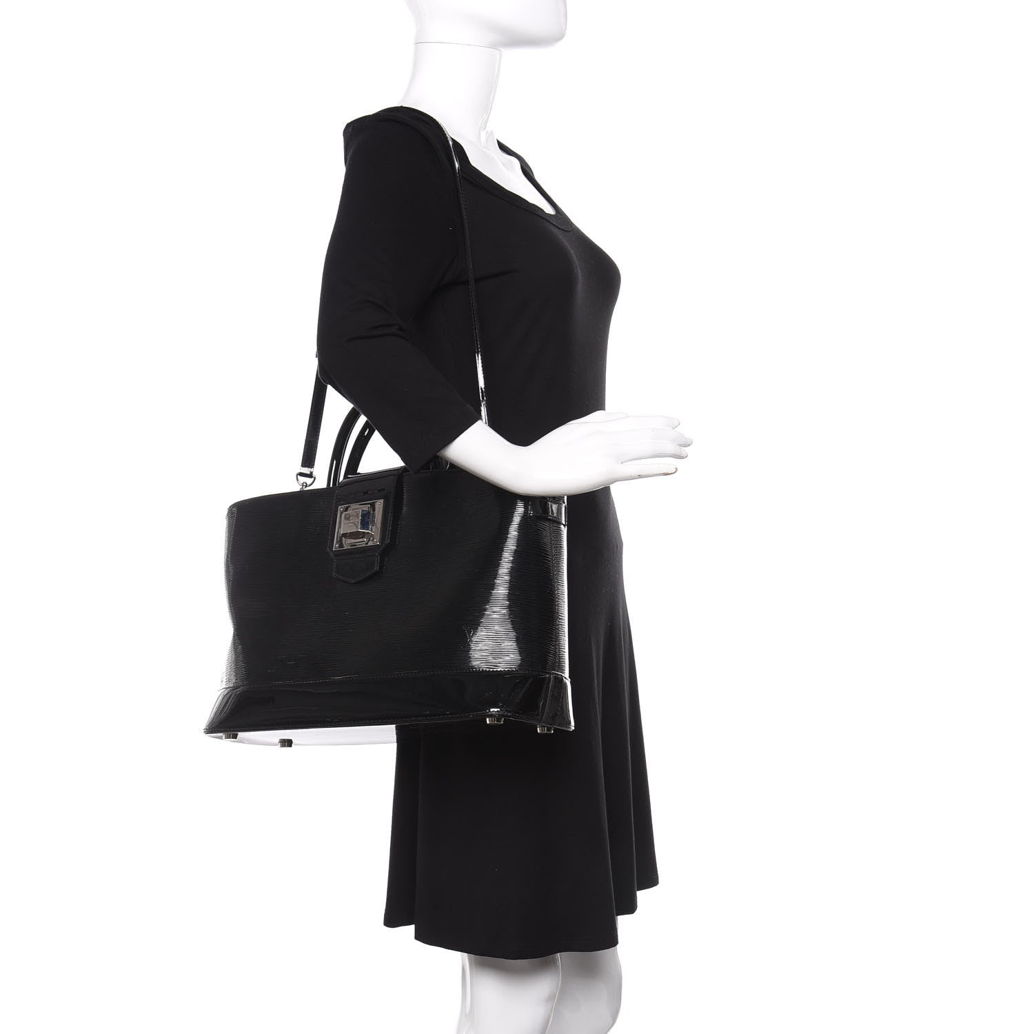 Louis Vuitton Electric Epi Mirabeau GM Black 2 of 13