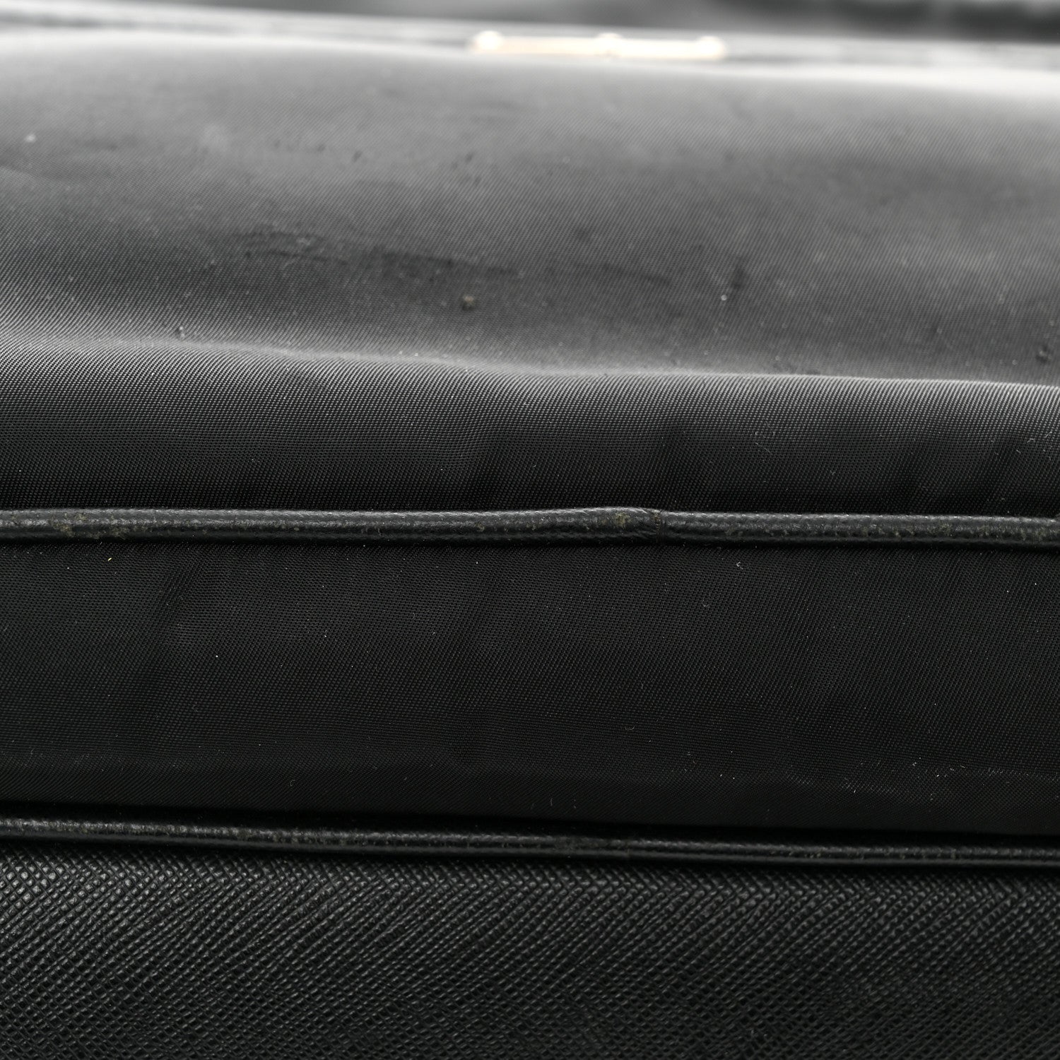 Prada Tessuto Nylon Saffiano Front Pocket Zip Messenger Black 16 of 19