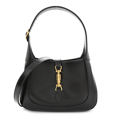 Gucci Boarded Dyana Lux Calfskin Small Jackie 1961 Hobo Black 1 of 11