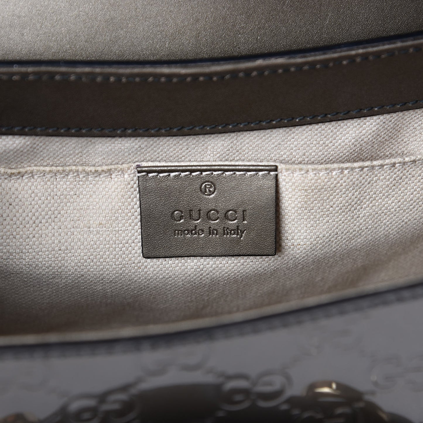 Shine Guccissima Medium Emily Chain Shoulder Bag Sasso