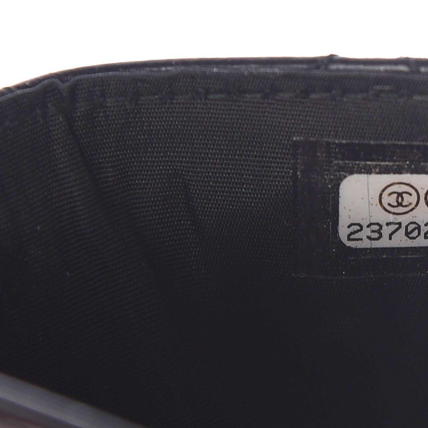 Chanel Aged Calfskin Quilted Lucky Charms Reissue Card Holder Black 8 of 11