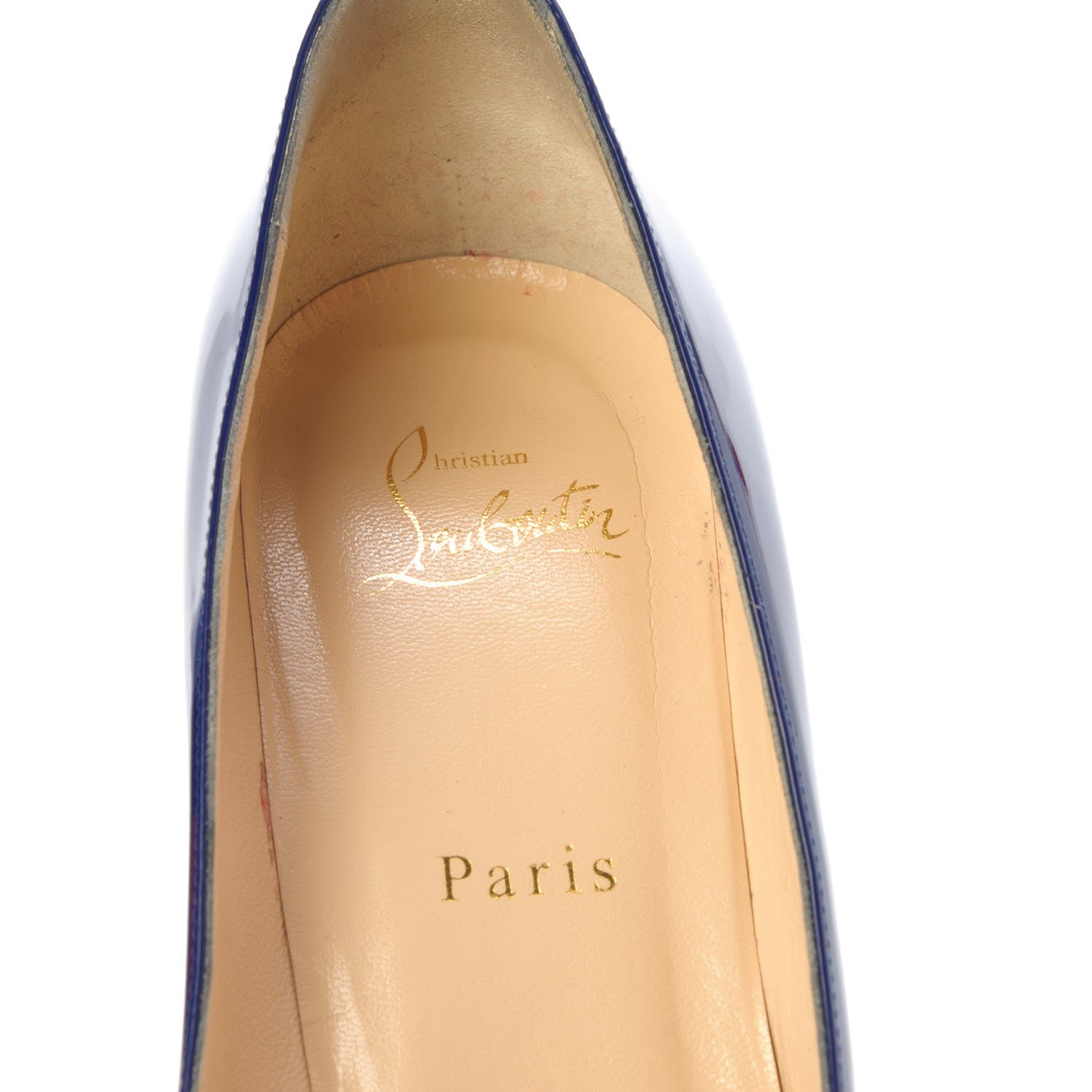Christian Louboutin Patent Decoltish 85 Pumps 39.5 Encre 8 of 16