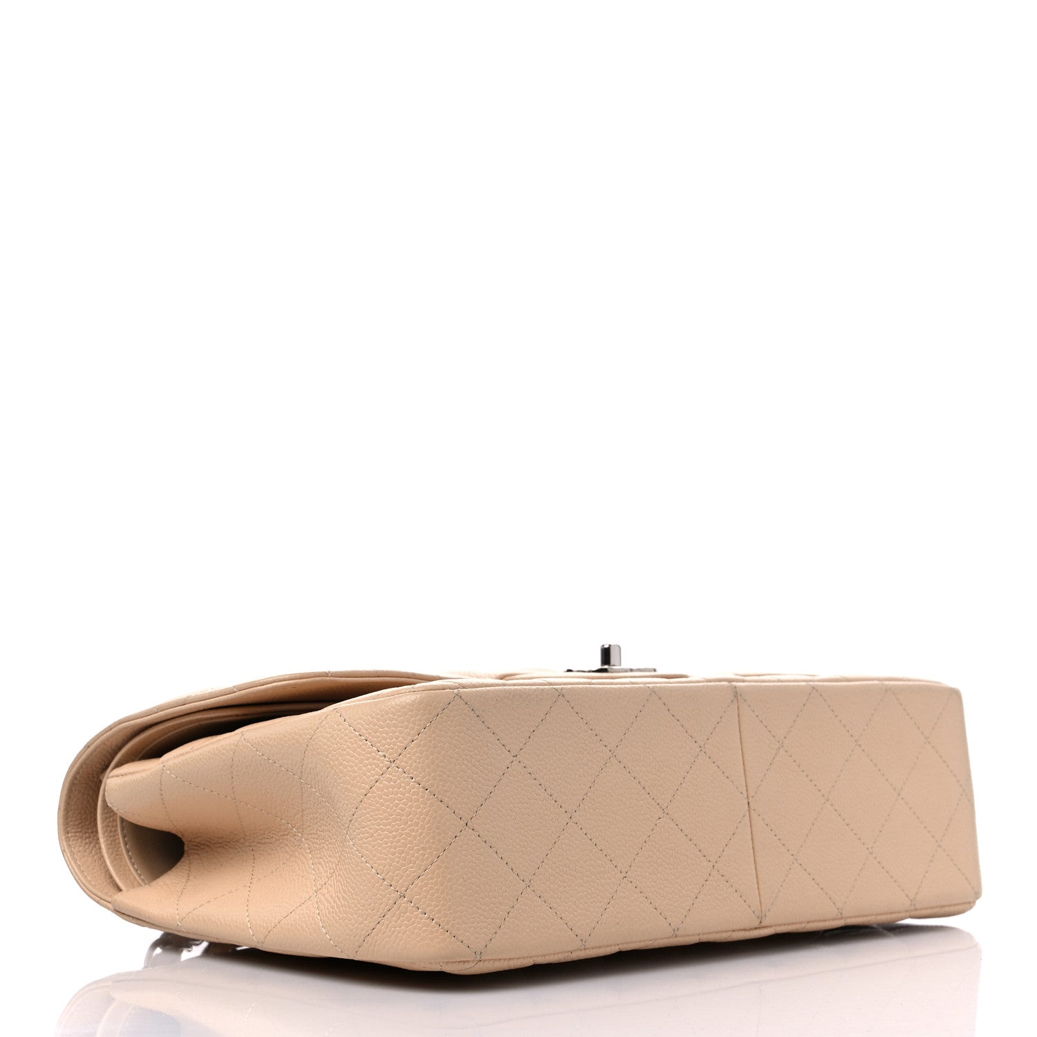 Chanel Caviar Quilted Jumbo Double Flap Beige Clair 3 of 9