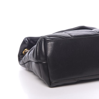 Saint Laurent Lambskin Quilted Small Loulou Puffer Monogram Chain Satchel Black 8 of 10