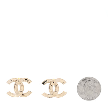 Chanel Metal CC Earrings Gold 2 of 5