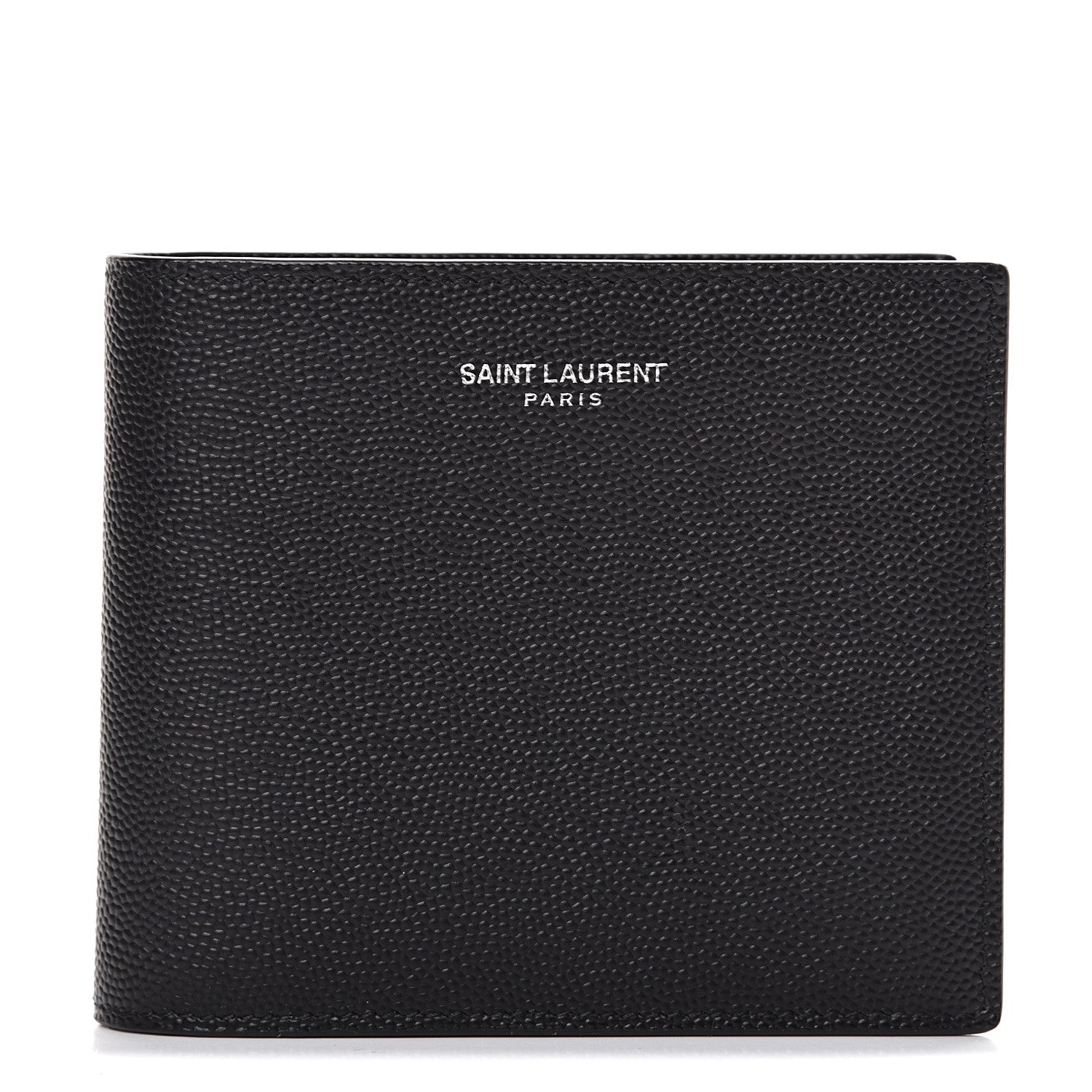 Saint Laurent Grain De Poudre Paris East West Wallet Black 1 of 7