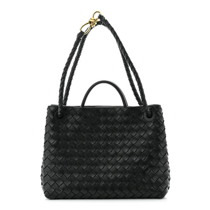 Bottega Veneta Nappa Intrecciato Medium Andiamo Shoulder Bag Black 1 of 9