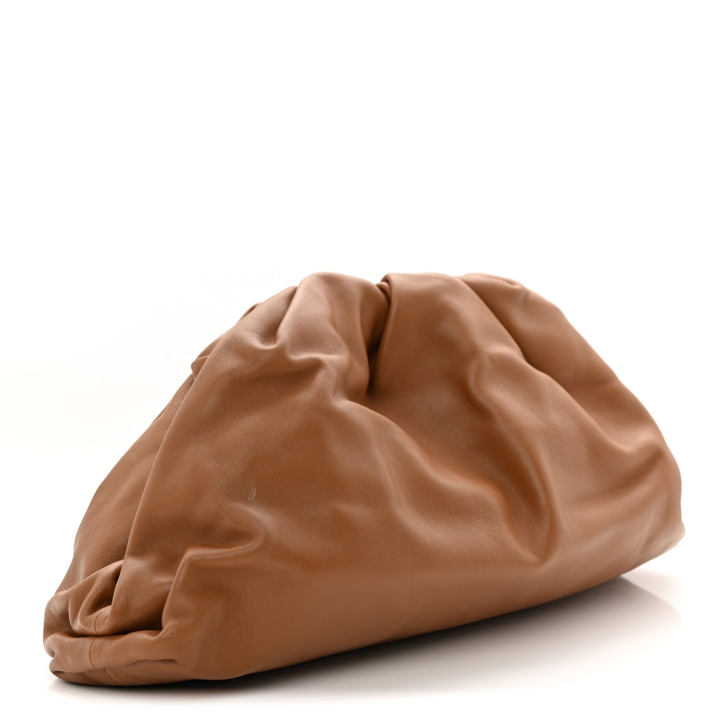 Smooth Butter Calf The Pouch Oversized Clutch Teak