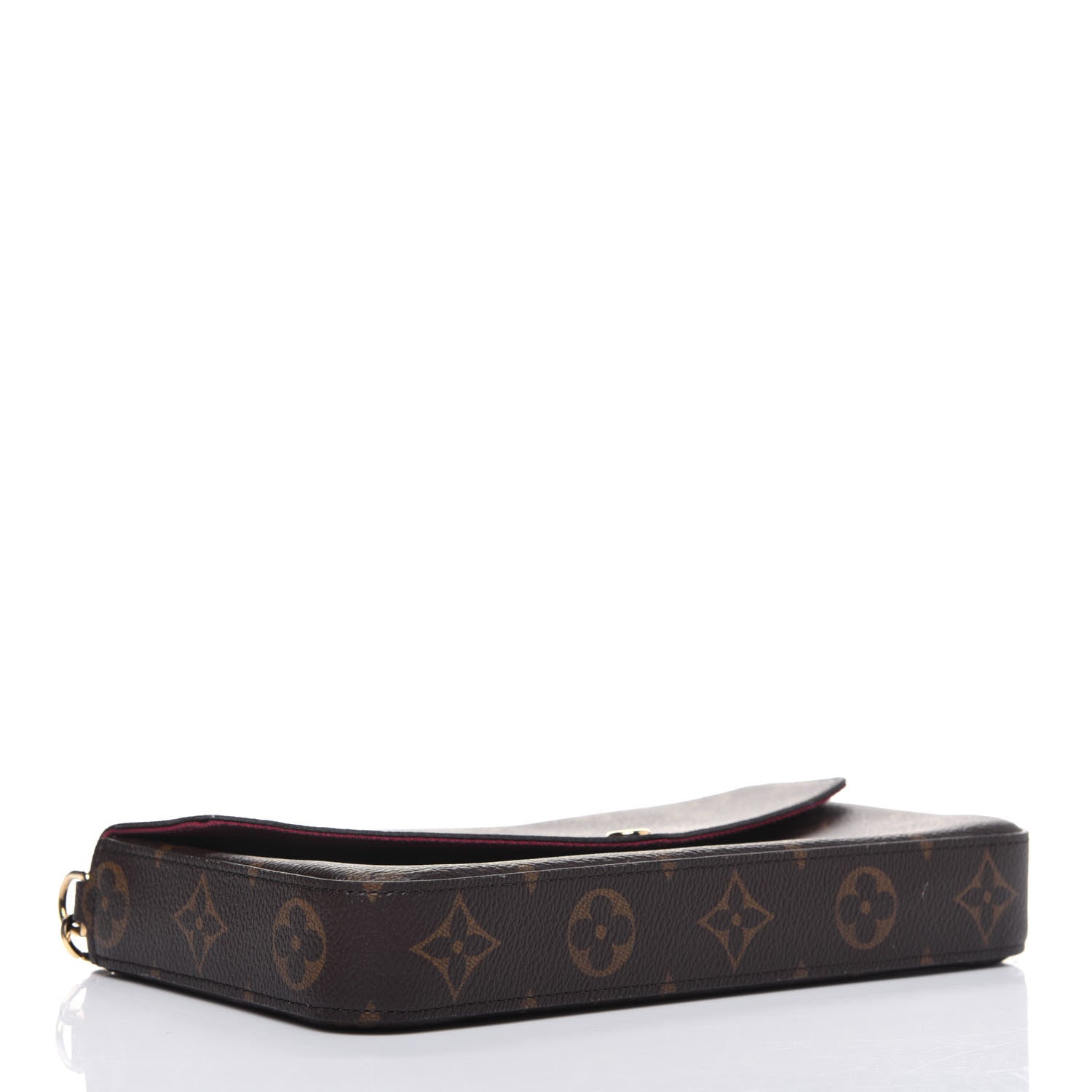 Louis Vuitton Monogram Pochette Felicie Chain Wallet Fuchsia 4 of 11