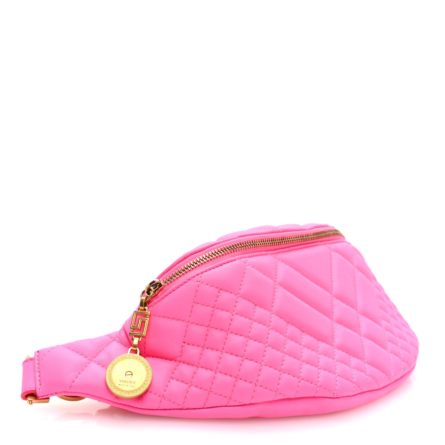Nappa Quilted Belt Bag Pink