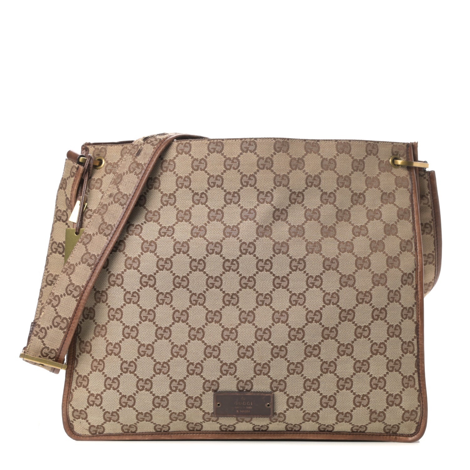 Gucci Monogram Messenger Bag Brown 1 of 16