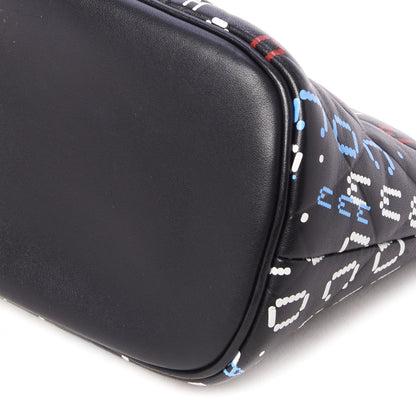 Chanel Lambskin Quilted Data Center Cosmetic Case Black 4 of 8