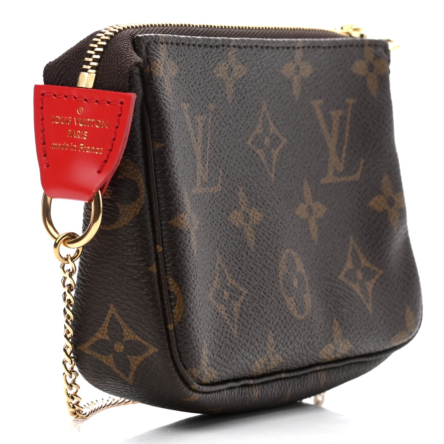 Monogram 2020 Christmas Animation Bumper Cars Mini Pochette Accessories Coquelicot