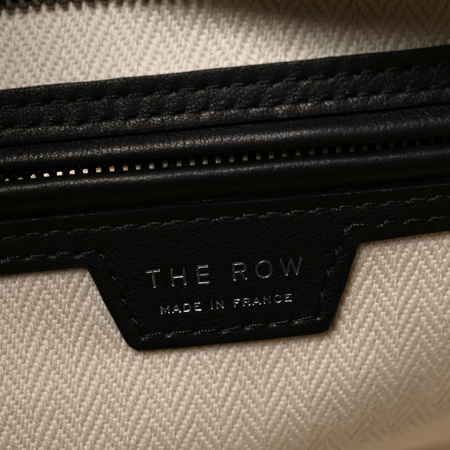 The Row Polished Saddle Calfskin Marlo 17 Tote Bag Black 6 of 9