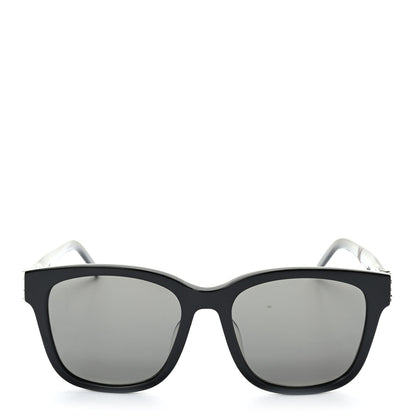 Saint Laurent Acetate Square Sunglasses SL M68 Black 2 of 9