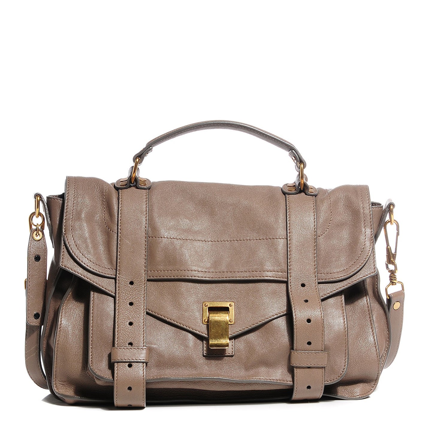 Lambskin Medium PS1 Satchel Smoke