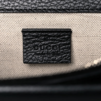 Gucci Pebbled Calfskin Small Dionysus Shoulder Bag Black 6 of 14
