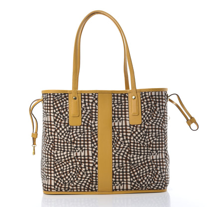 MCM Visetos Medium Liz Reversible Shopper Tote Cognac Yellow 4 of 16